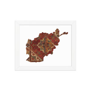 Framed poster (Afghanistan's Map)